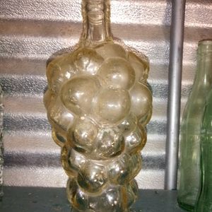 Vintage Grape Clustered Bottle